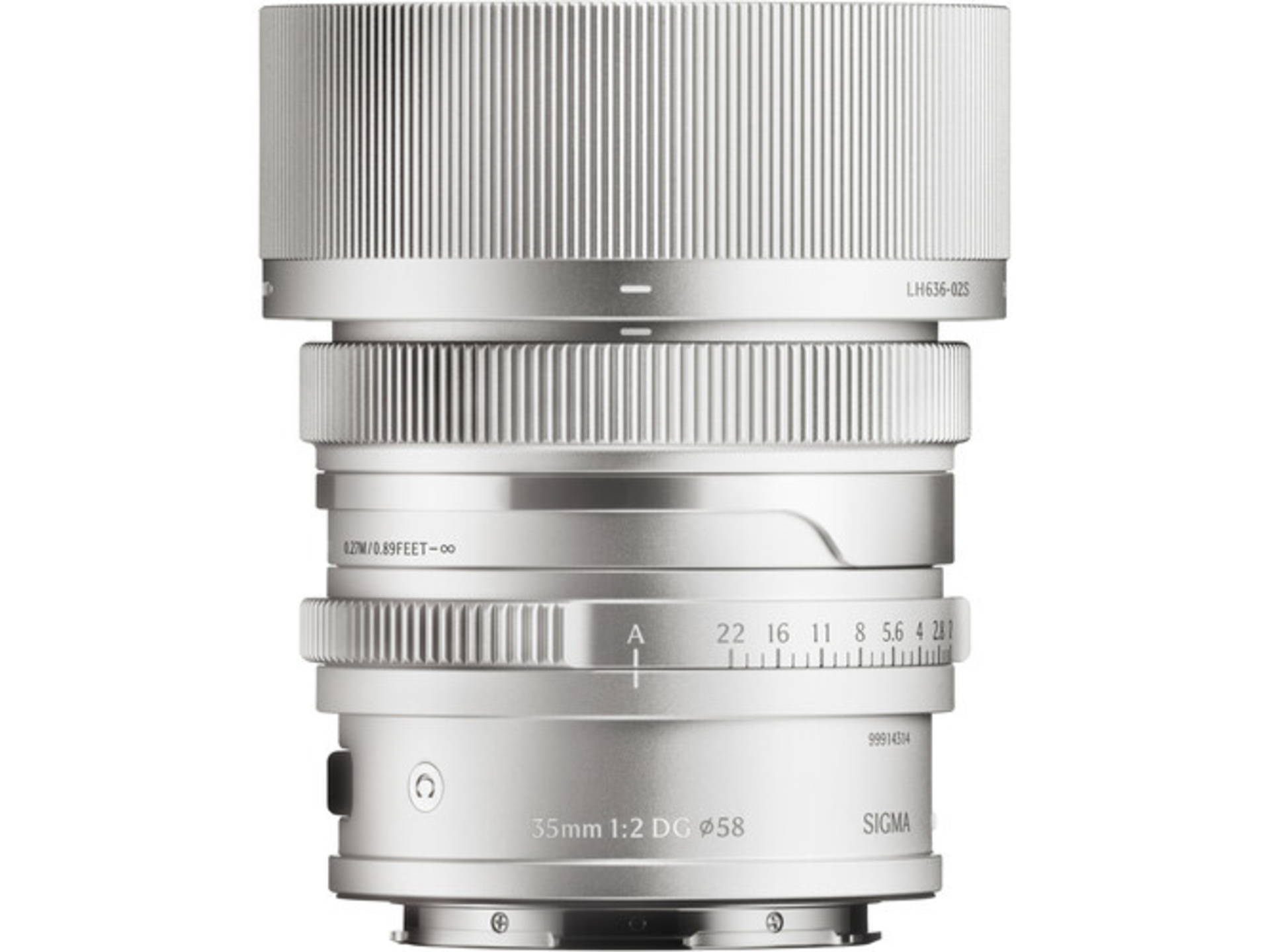 Sigma 35mm f/2 DG Contemporary Lens (L-Mount, Silver)