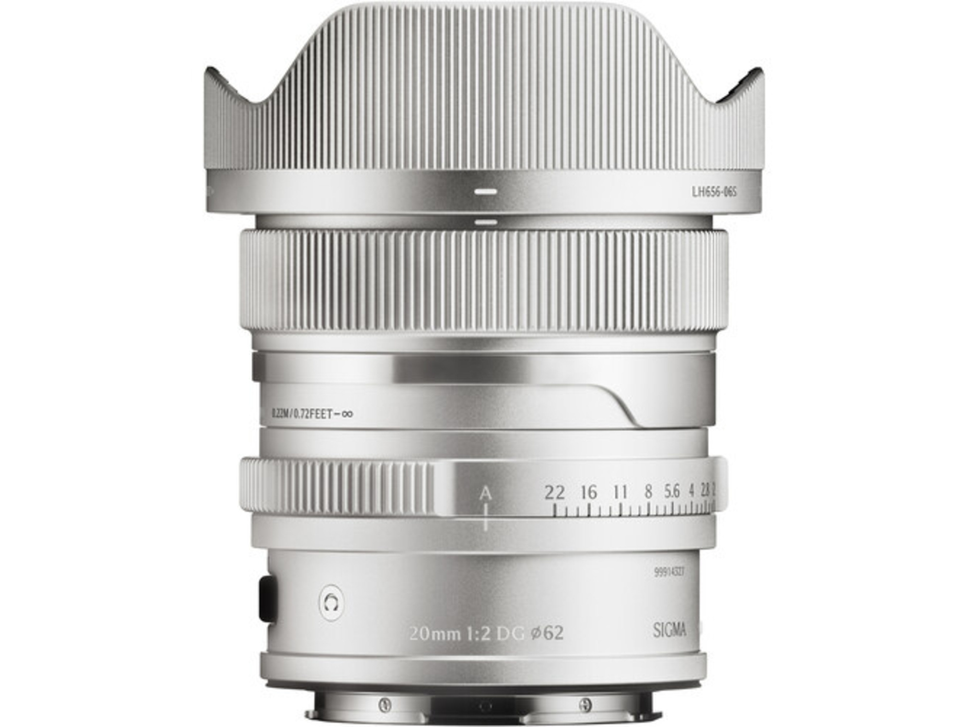 Sigma 20mm f/2 DG Contemporary Lens (L-Mount, Silver)