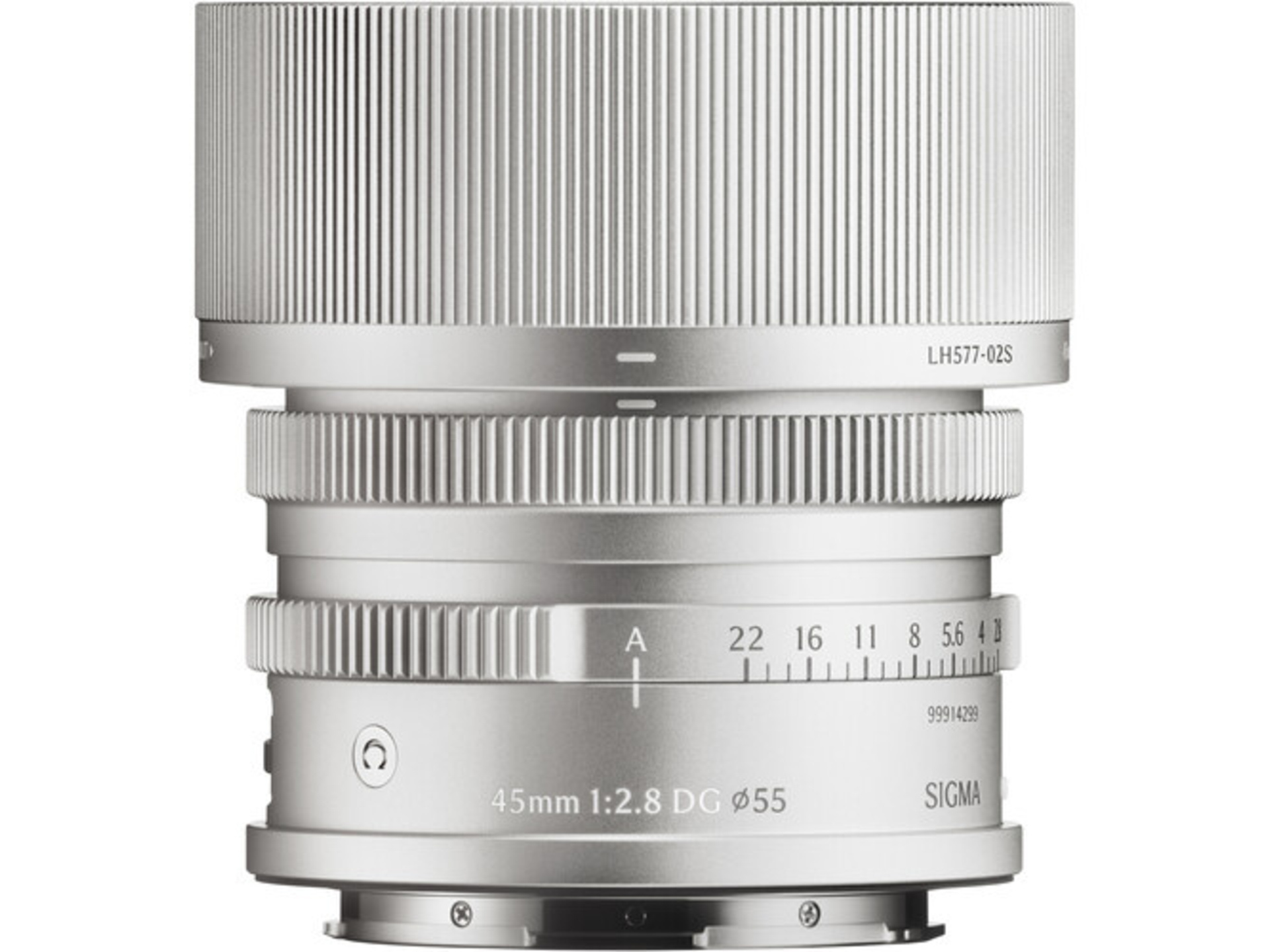 Sigma 45mm f/2.8 DG Contemporary Lens (L-Mount, Silver)