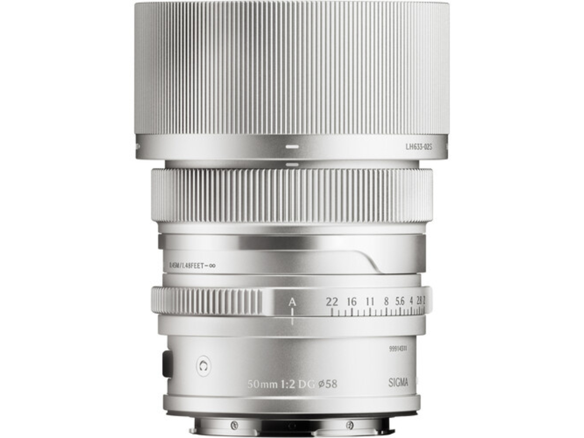 Sigma 50mm f/2 DG Contemporary Lens (L-Mount, Silver)
