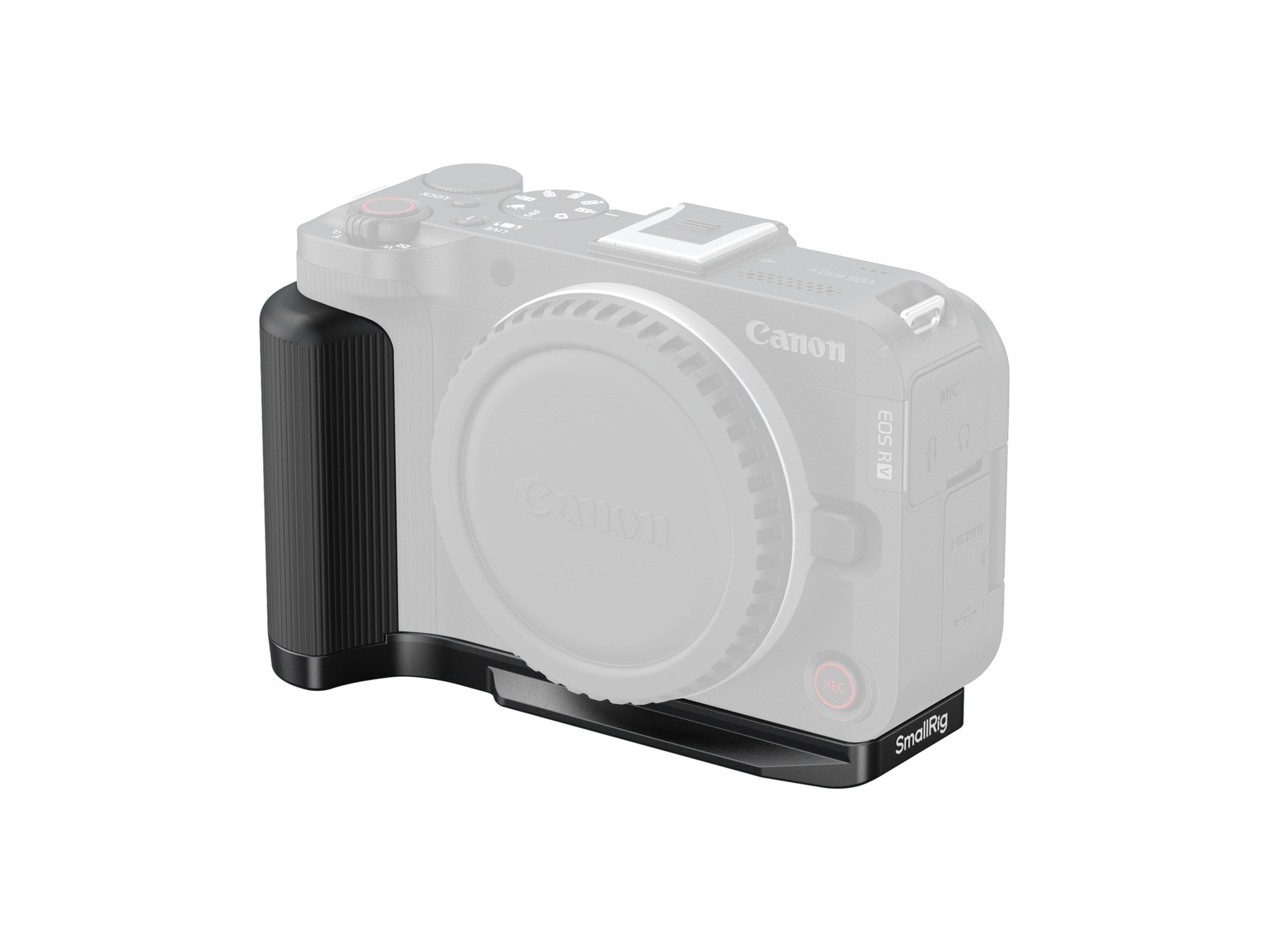 SmallRig 5429 L-Shaped Mount Plate with Handle for Canon EOS R50 V (Black)