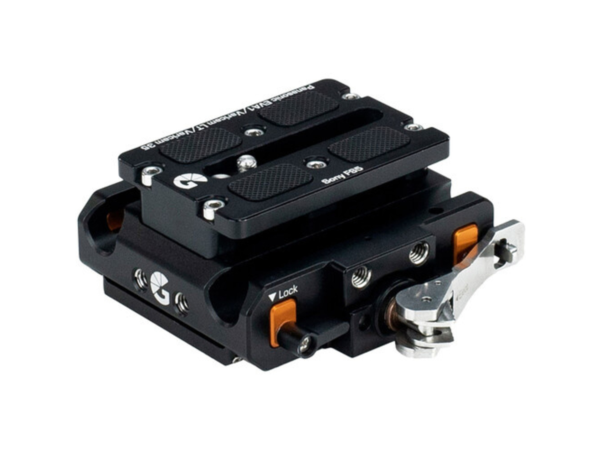 Bright Tangerine LeftField 3 Quick Release Baseplate for Sony FS5 / FS5 II