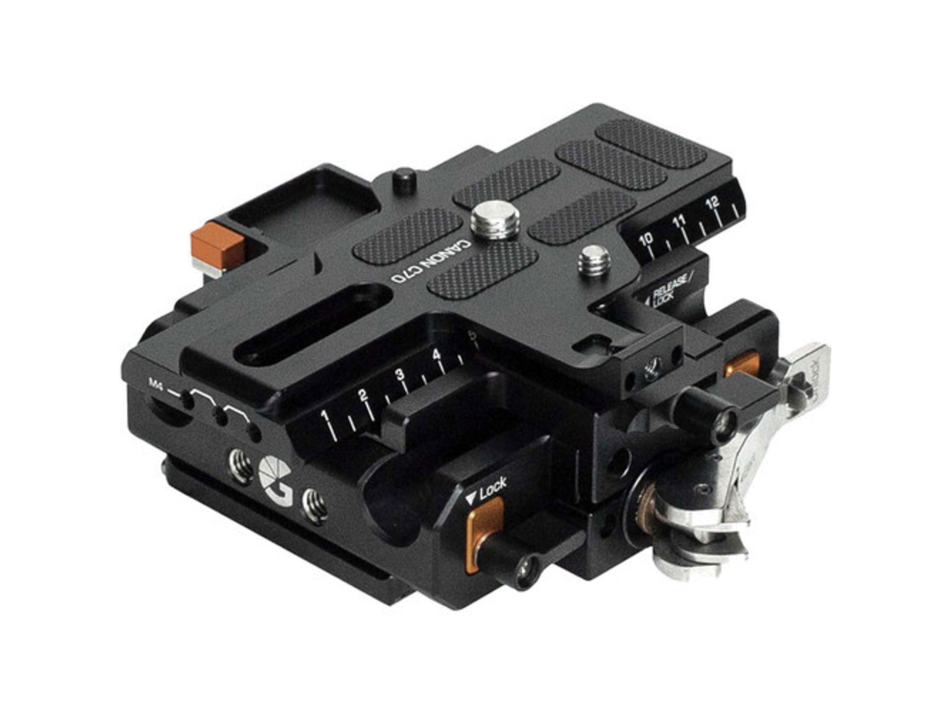 Bright Tangerine LeftField 3 Canon C70 Quick Release Baseplate (DJI RS 2 & RS 3)