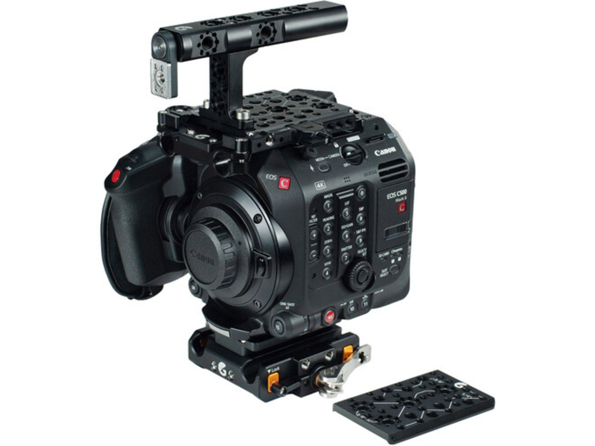 Bright Tangerine LeftField 3 Base Kit for Canon C500 Mark II