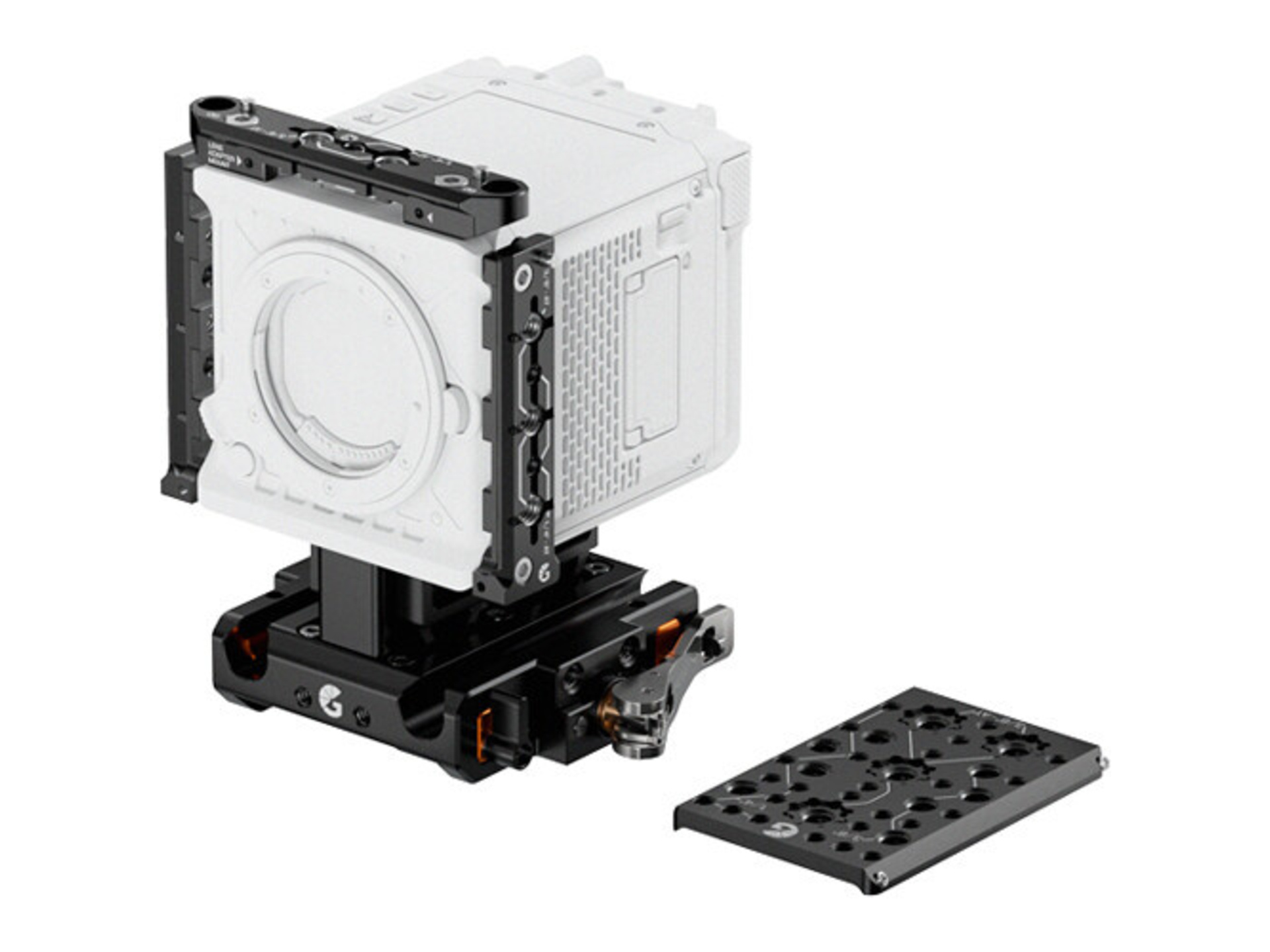 Bright Tangerine LeftField 3 Base Kit for RED KOMODO & KOMODO-X (Standard)
