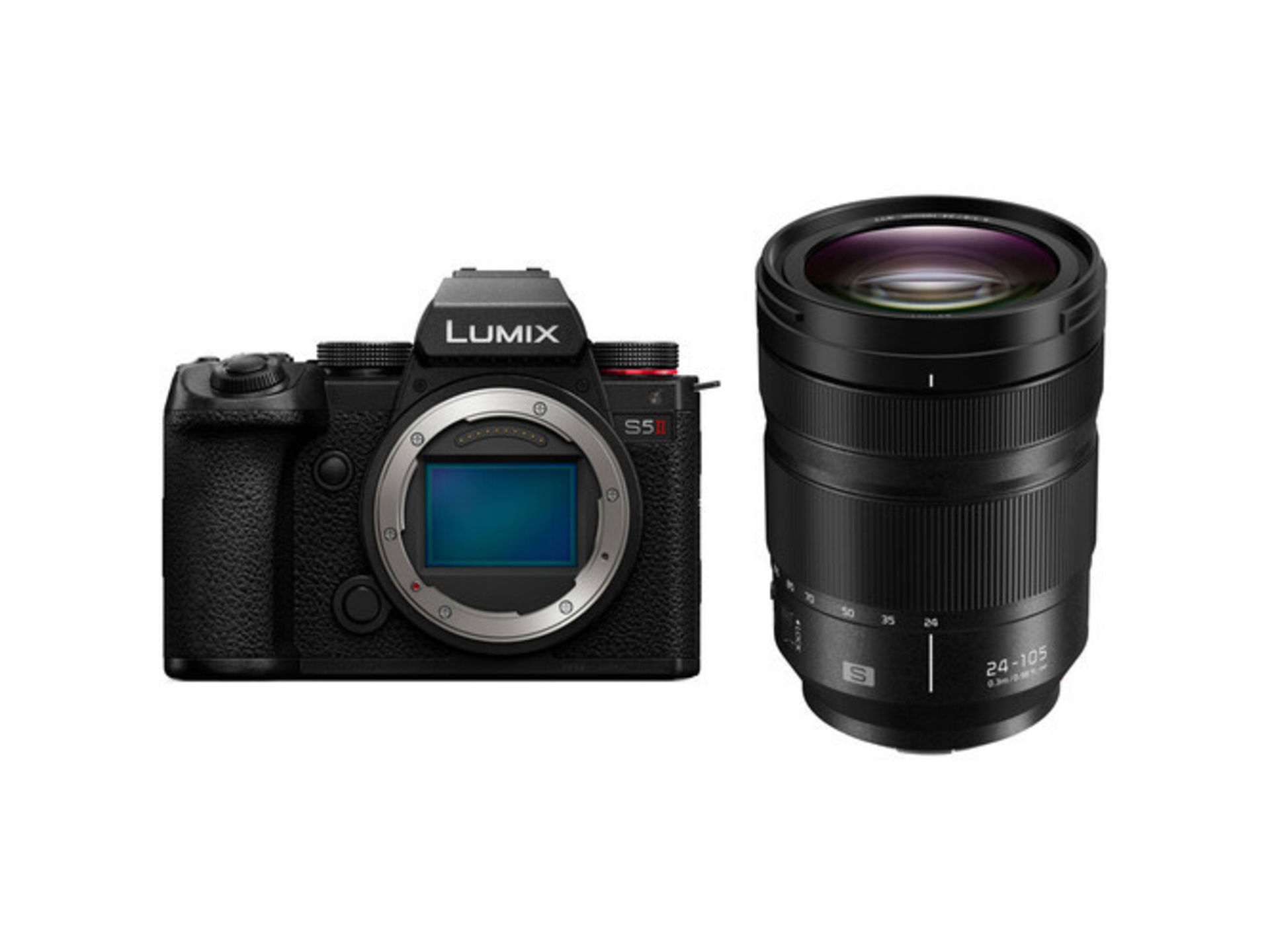Panasonic Lumix S5 II Mirrorless Digital Camera with 24-105mm f/4 Macro O.I.S. Lens