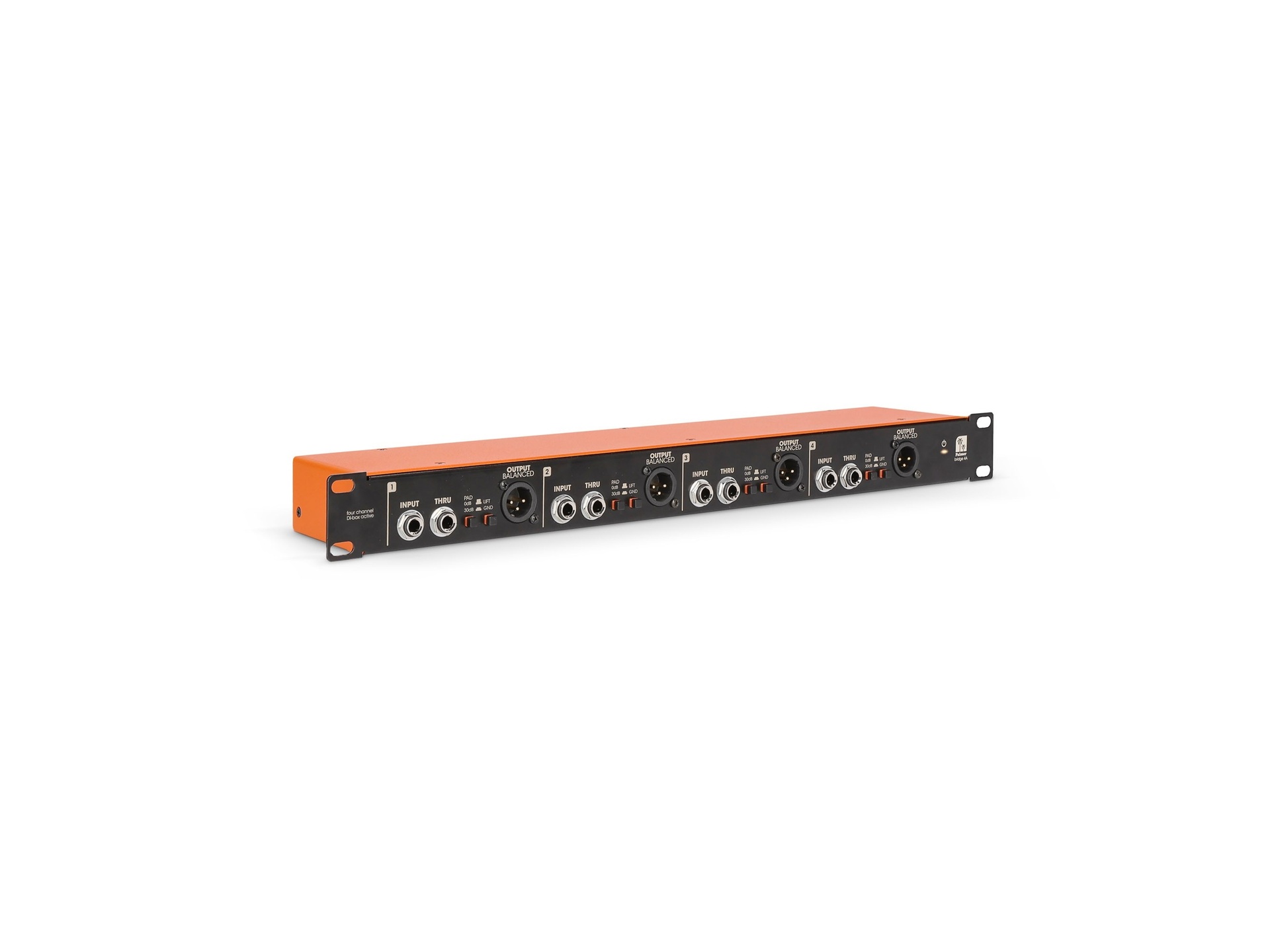 Palmer BRIDGE 4A 19" DI Box - 4 Channel Active
