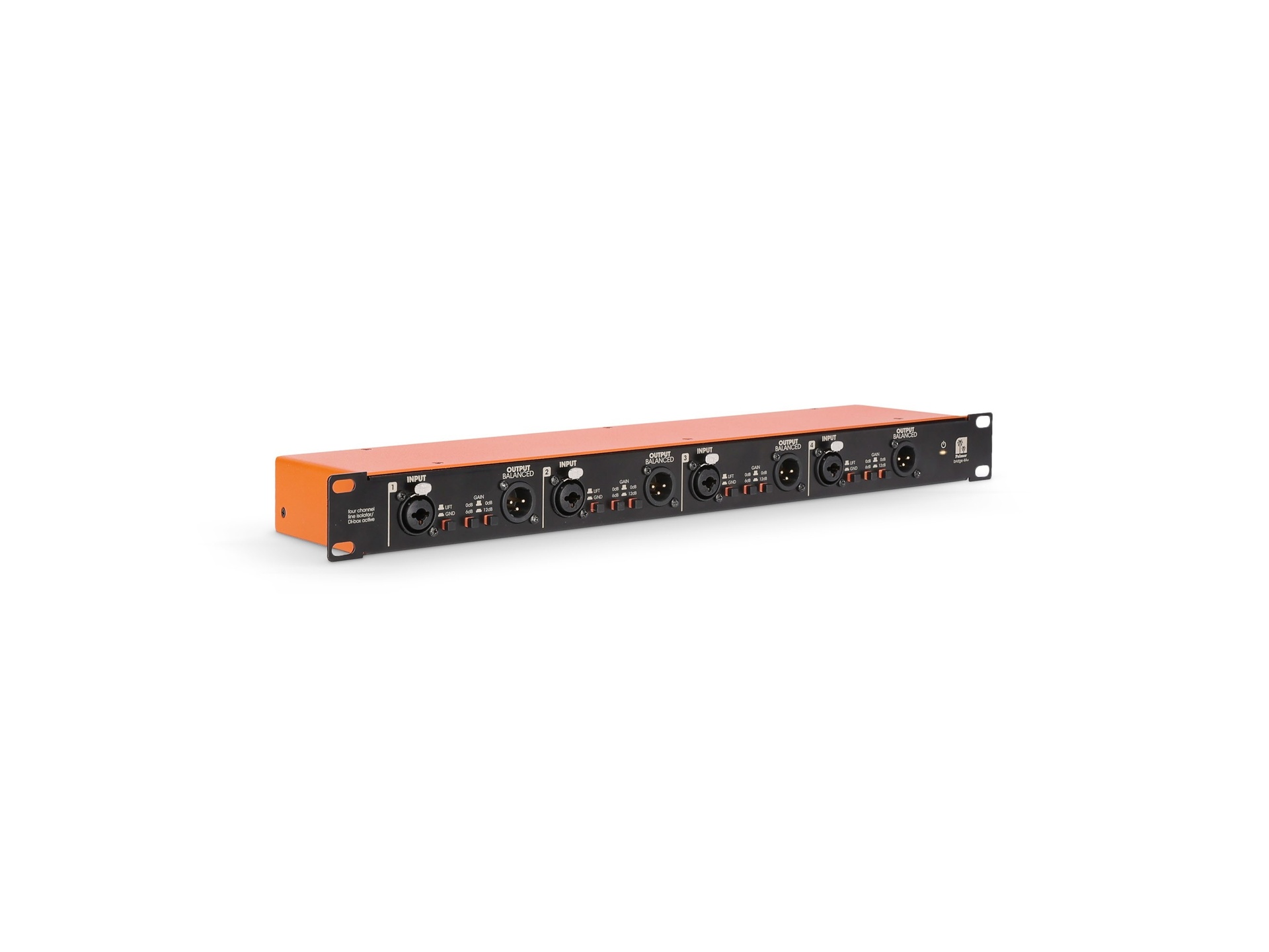 Palmer BRIDGE 4A+ 4-Channel 19" DI Box & Line Isolation Box