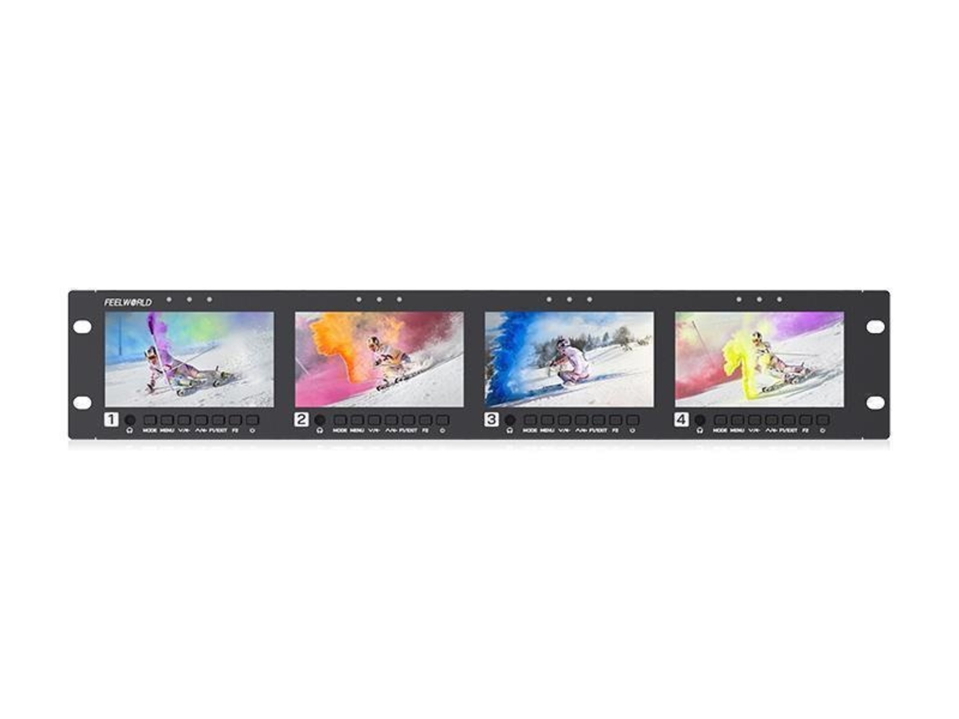 FeelWorld Quad 4.5" Rack-Mountable Monitor