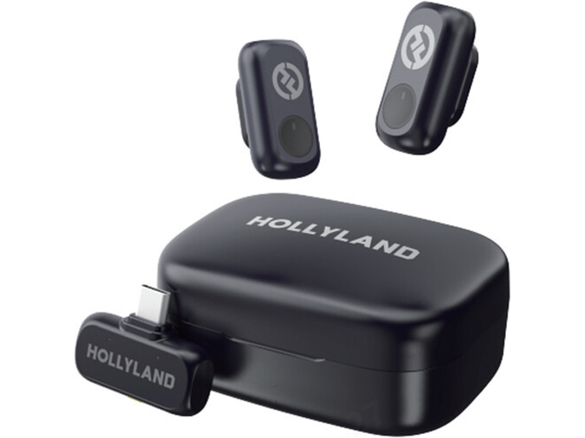 Hollyland LARK A1 Duo 2-Person Wireless Microphone System with USB-C (Space Gray)