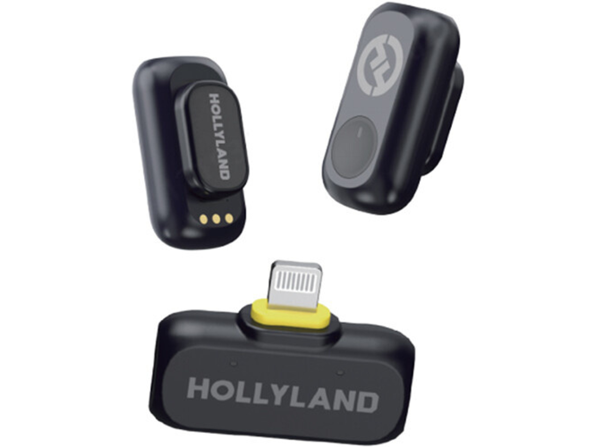 Hollyland LARK A1 Mini Duo 2-Person Wireless Microphone System with Lightning (Space Gray)