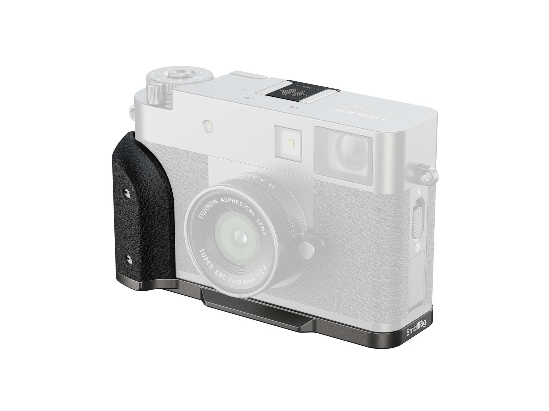 SmallRig 5217 L-Shaped Mount Plate with Silicone Handle for FUJIFILM X half (Charcoal Silver)