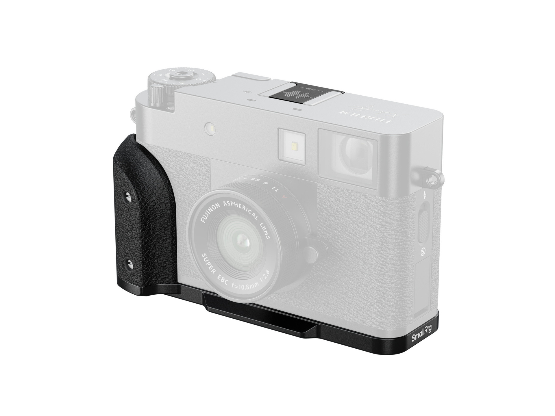 SmallRig 5332 L-Shaped Mount Plate with Silicone Handle for FUJIFILM X half (Black)