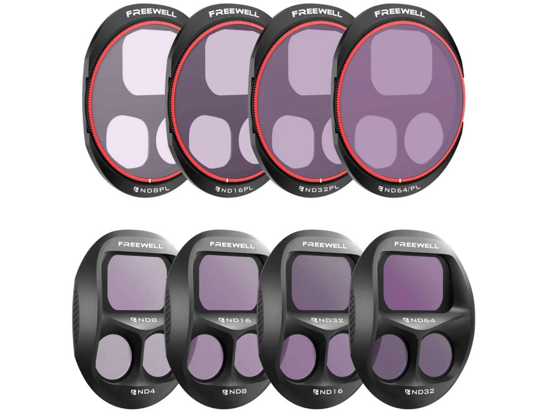 Freewell All Day ND/ND-PL Filters for DJI Mavic 4 Pro (8 Pack)
