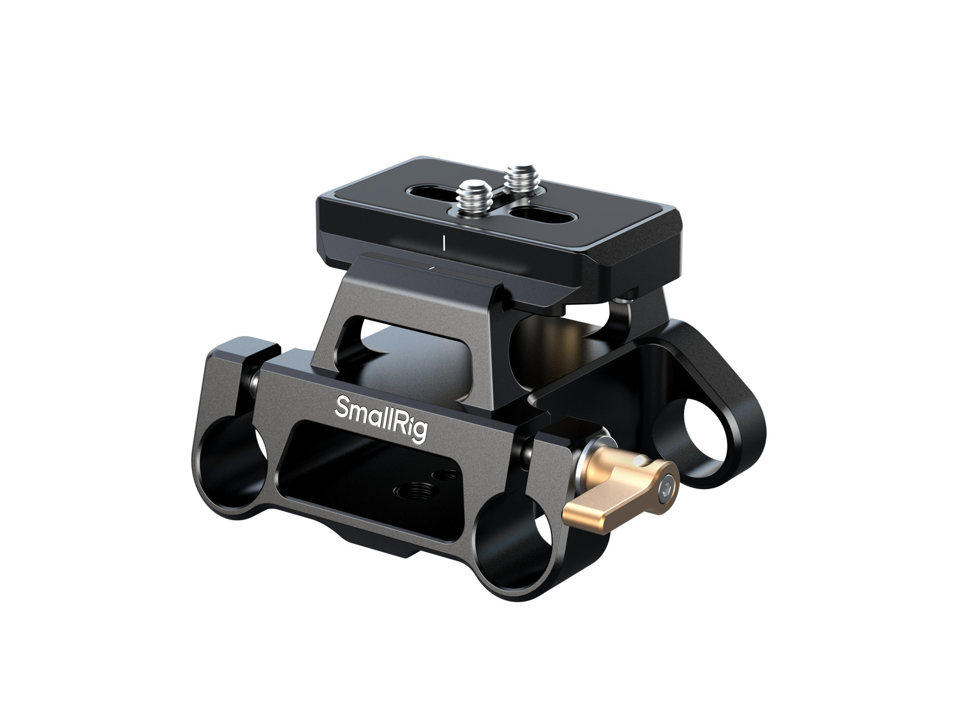 SmallRig 5365 Arca-Type Mount Plate Kit with 15mm Dual Rod Clamp