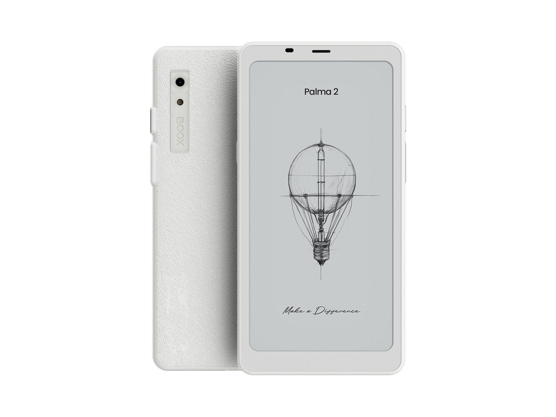 Boox 6.13" Palma 2 E-Ink Tablet with Flip-Fold Protective Case (White)