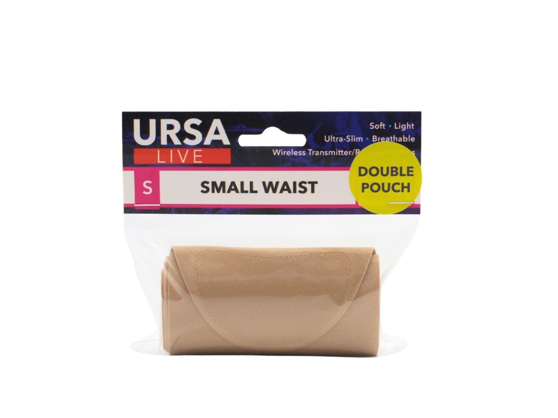 Ursa Live Double Pouch Strap (Small, Beige)