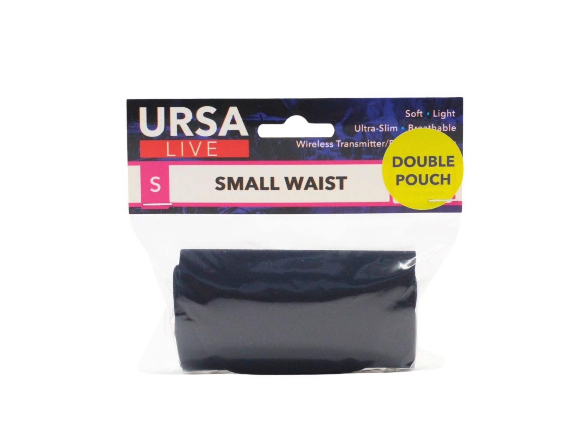 Ursa Live Double Pouch Strap (Small, Black)