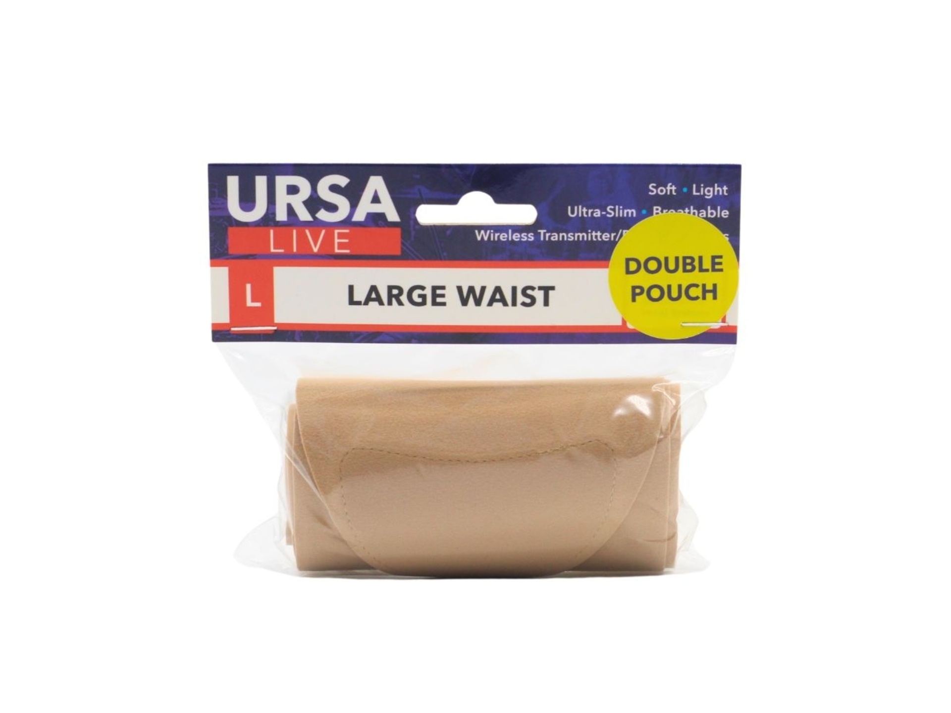 Ursa Live Double Pouch Strap (Large, Beige)