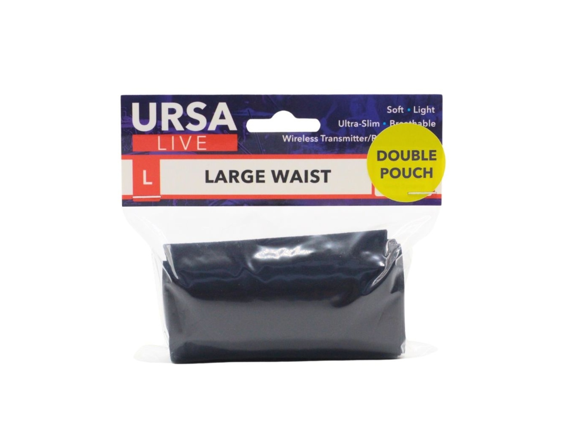 Ursa Live Double Pouch Strap (Large, Black)