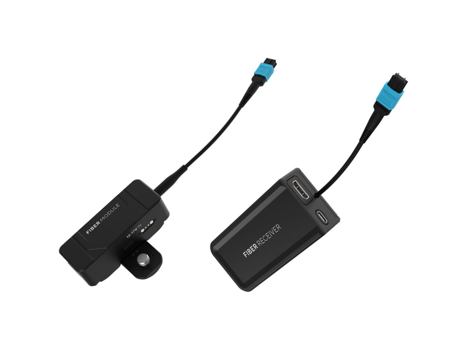 Kondor Blue Fletch Fiber Transmitter & Receiver Modules Kit for HDMI (Raven Black)