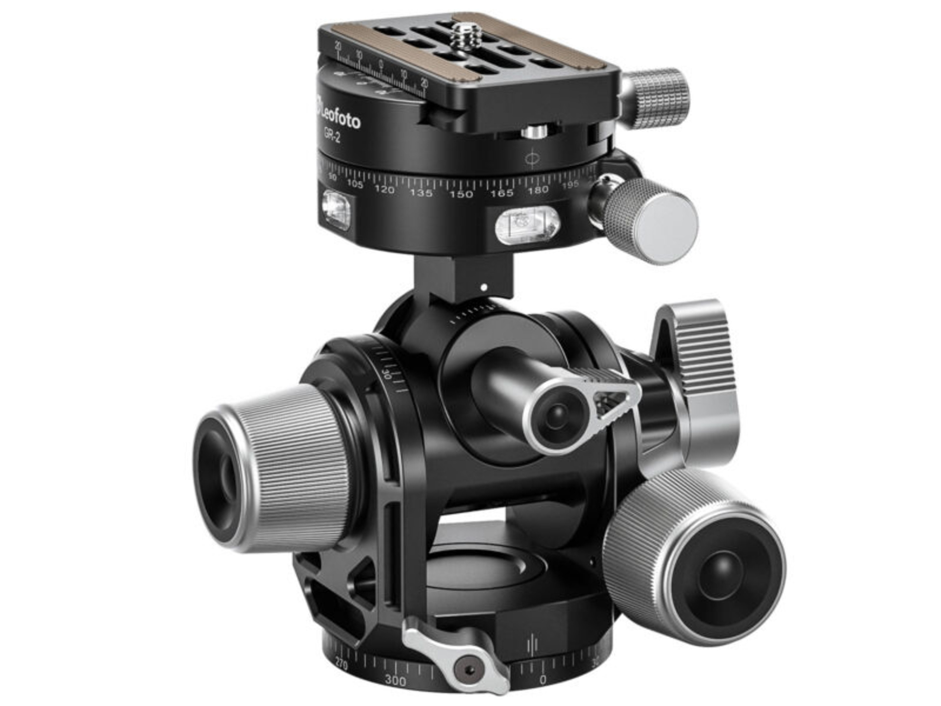 Leofoto G4 Pro 60mm 3-Axis Geared Head with GR-2 Geared Panning Clamp