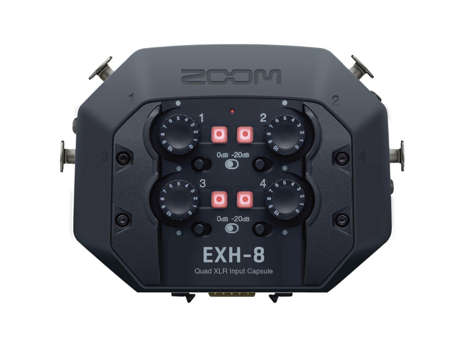 Zoom EXH-8 Quad XLR Input Capsule for H8 Recorder