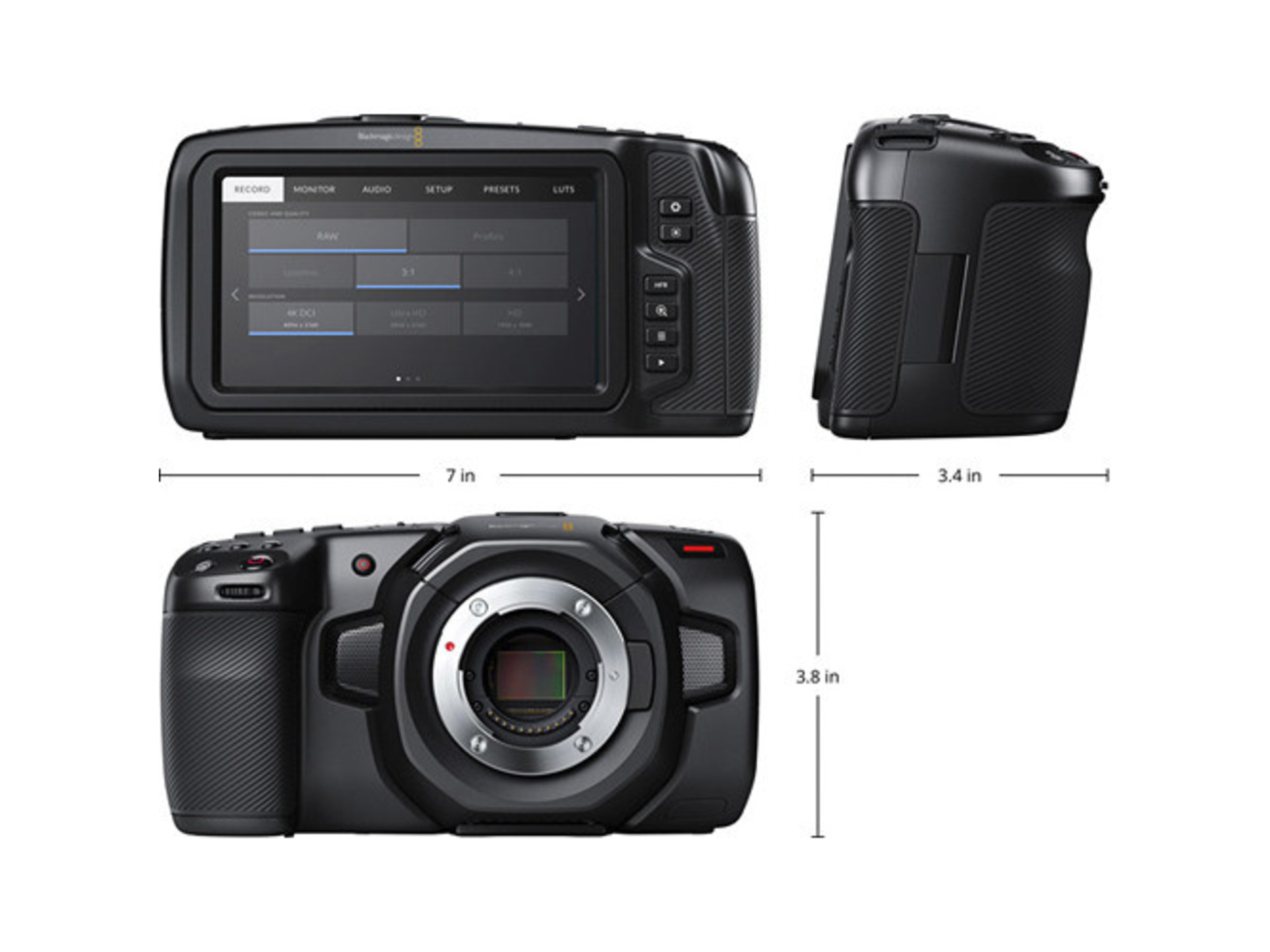 Blackmagic Design Pocket Cinema Camera 4K | Rubber Monkey | NZ