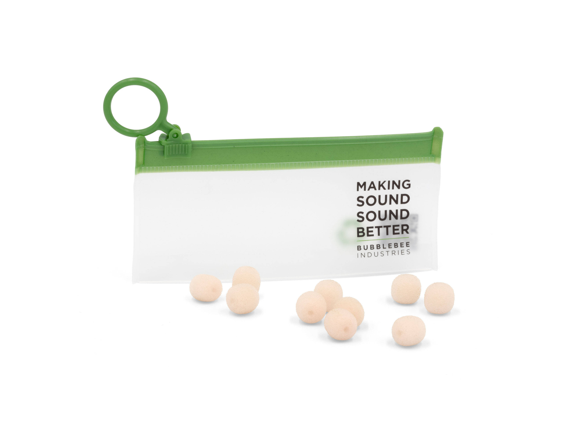 Bubblebee Industries The Microphone Foam for Lavalier Mics Pop Filter (Small, Beige, 10-Pack)