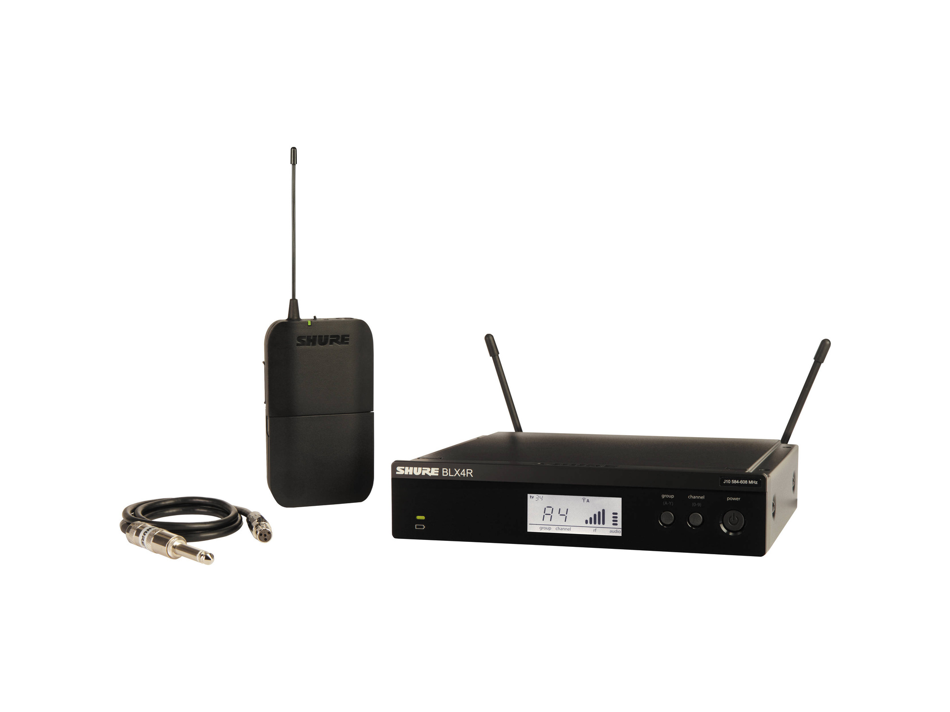 Shure BLX14R Bodypack Wireless System for Guitar or Bass (M17: 662 - 686 MHz)