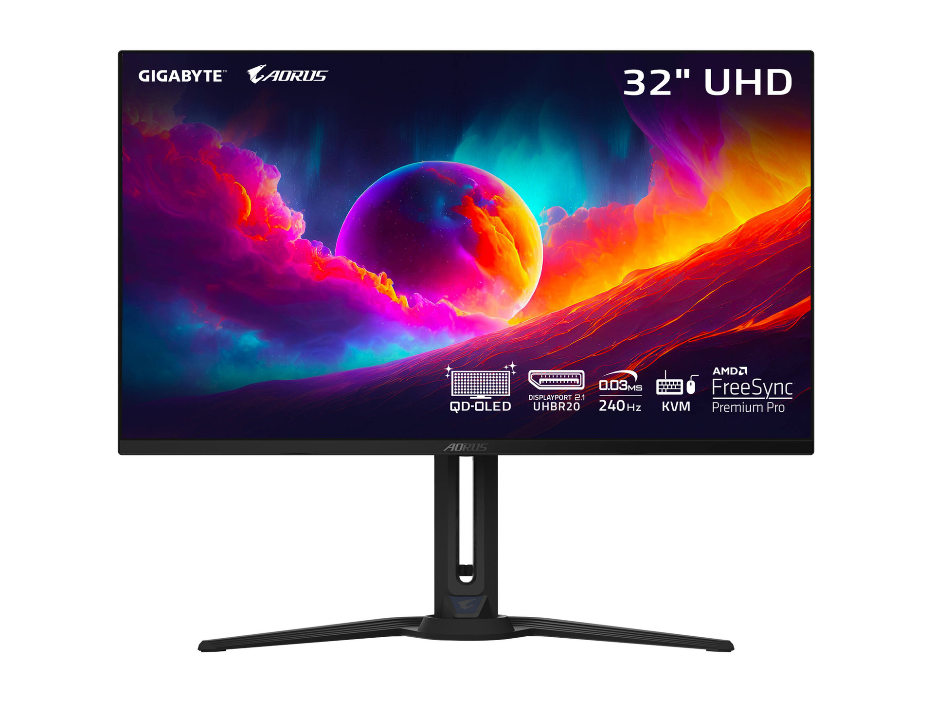 Gigabyte AORUS FO32U2 Pro 32" 4K HDR 240 Hz OLED Gaming Monitor (Black)