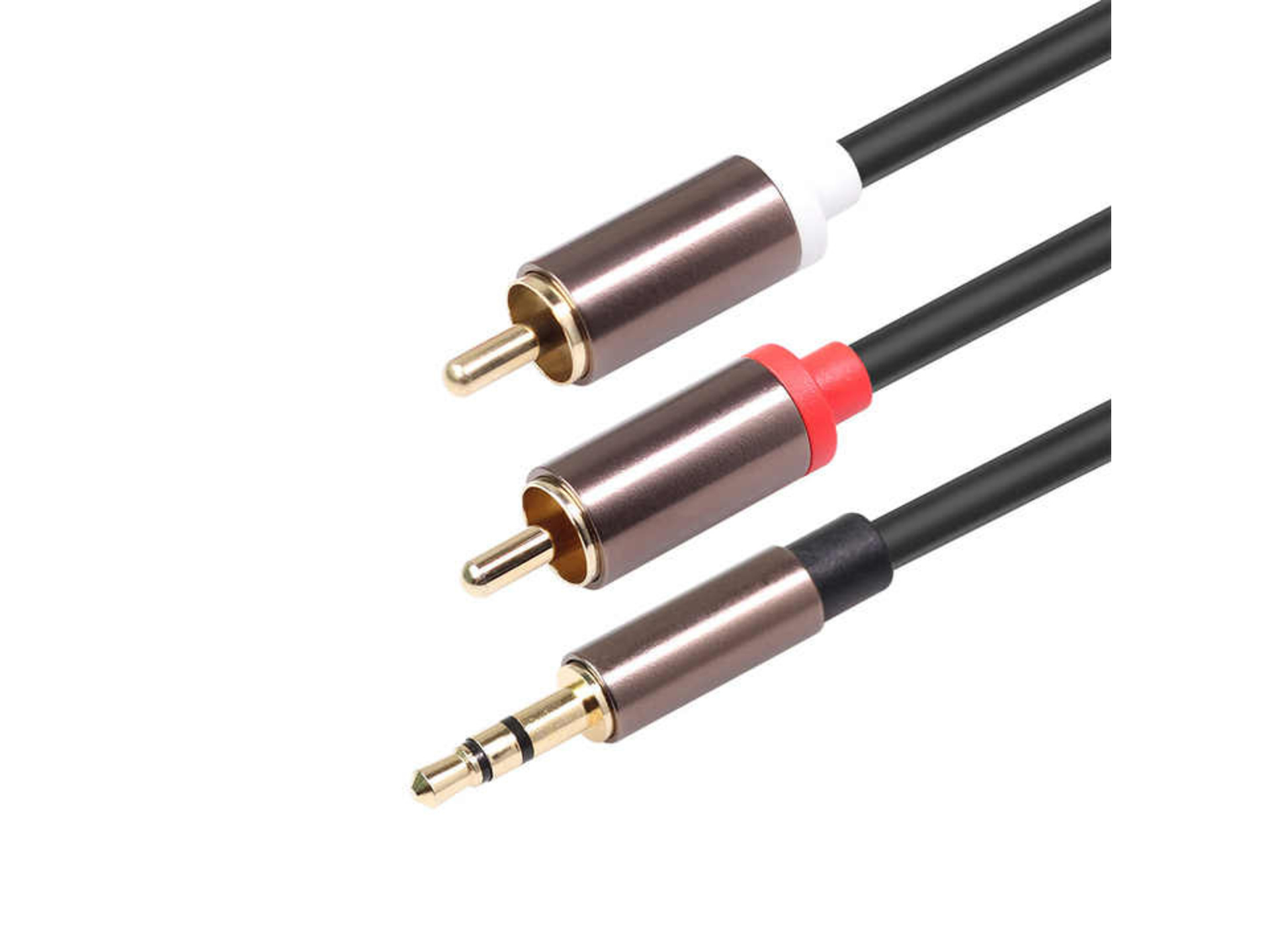 Titan Stereo 3.5mm Male to 2 RCA Male Y-Cable (1m)