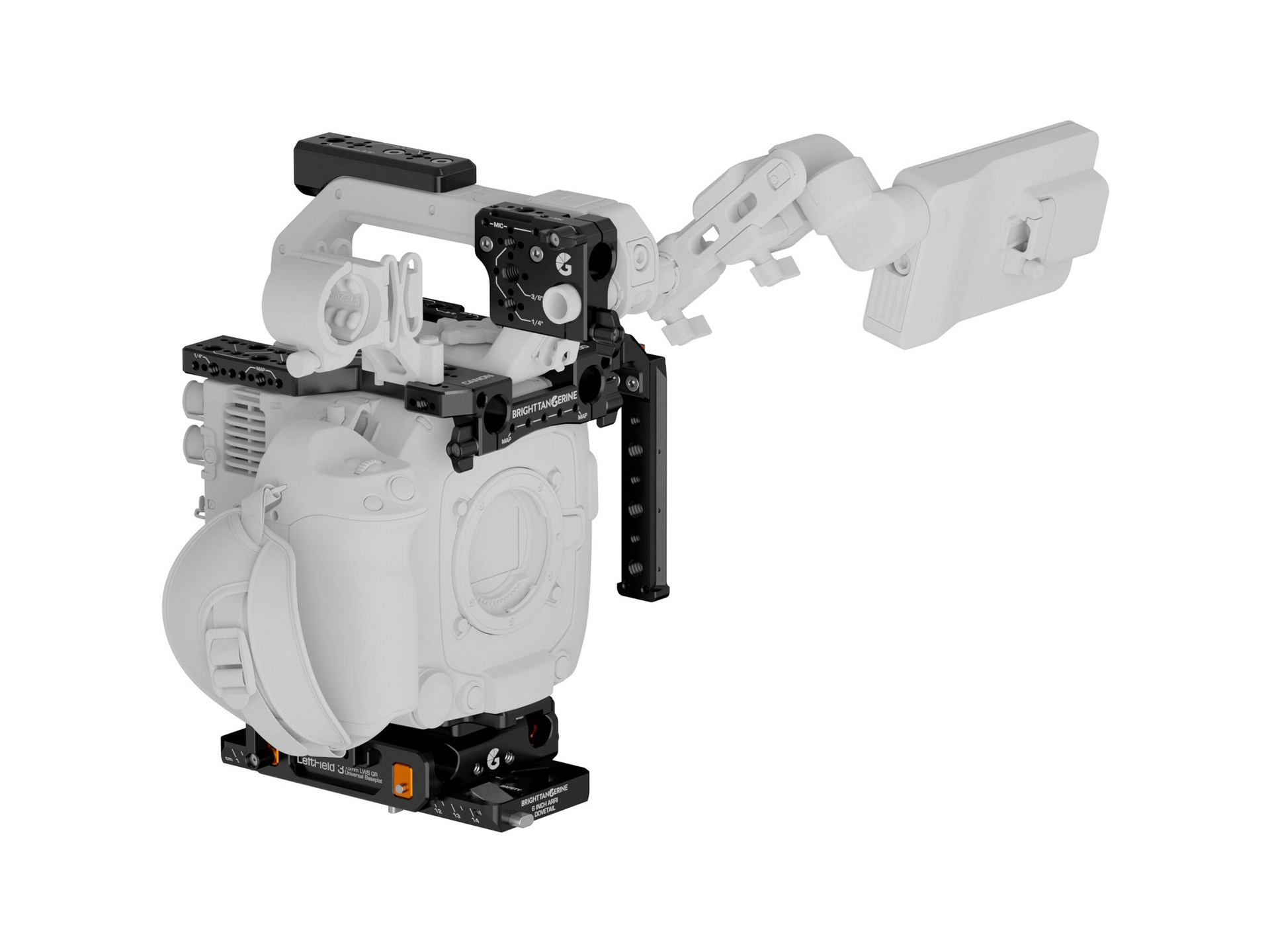 Bright Tangerine Canon C400 LeftField 3 Base Kit