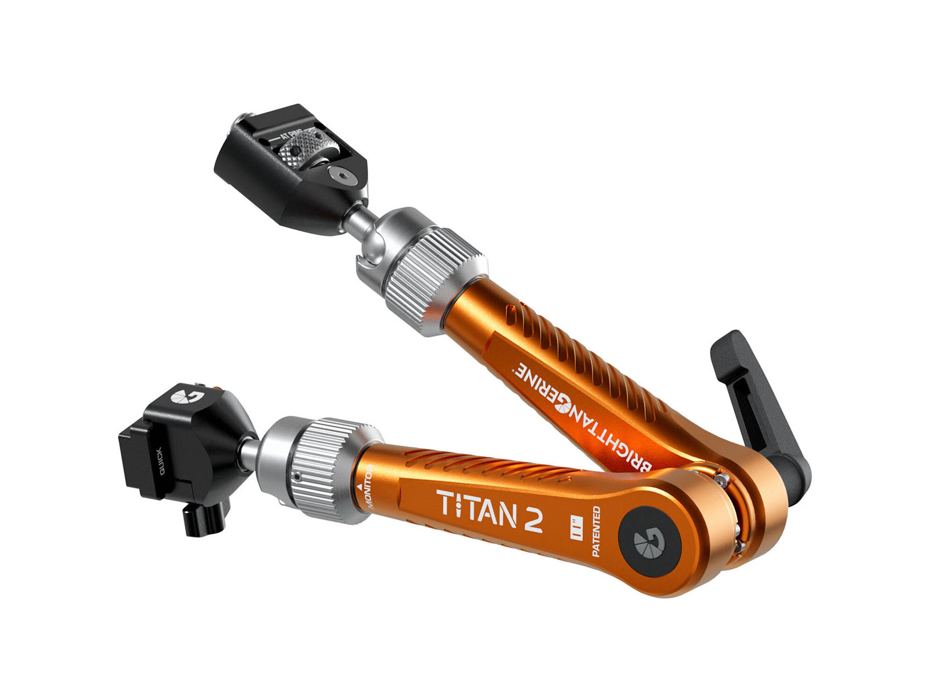 Bright Tangerine Titan Arm 2 (3/8"-16 Anti-Twist to NATO, Tangerine)
