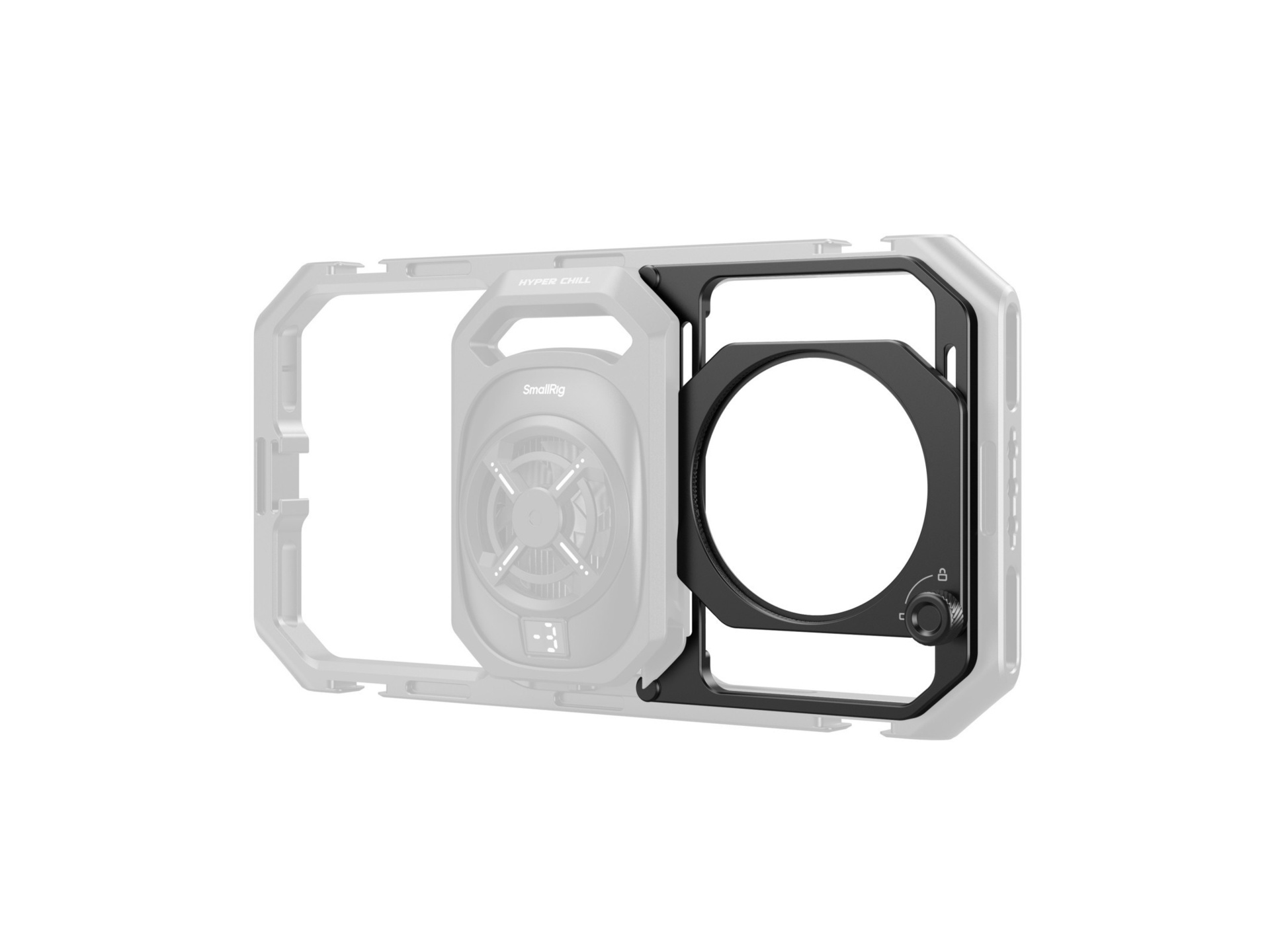 SmallRig 5277 67mm Threaded Filter Adapter with Detachable Sunhoods for Universal Phone Cage