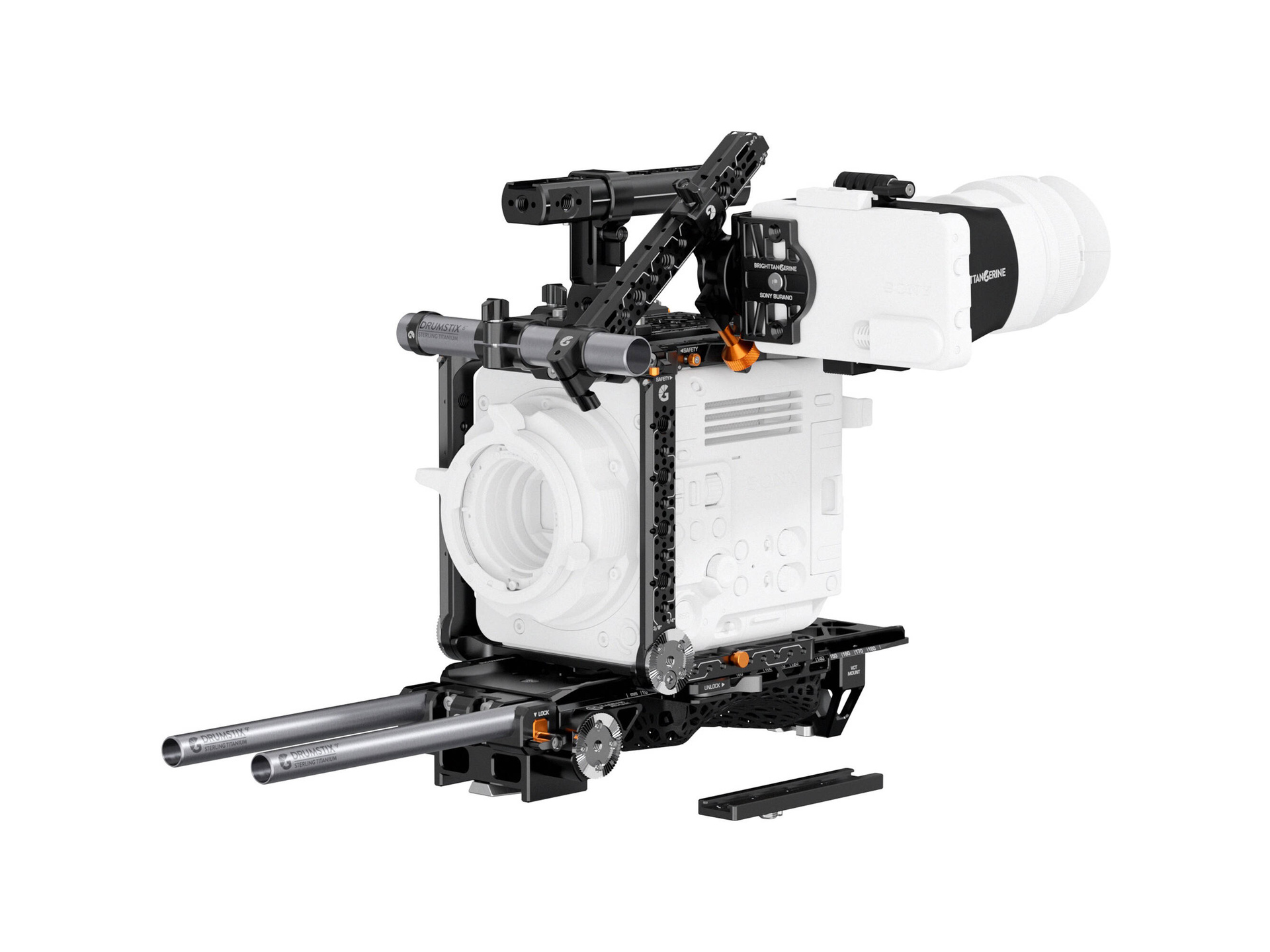 Bright Tangerine LeftField Expert Documentary Kit for Sony BURANO (BUD 1-Axis VCT-14)