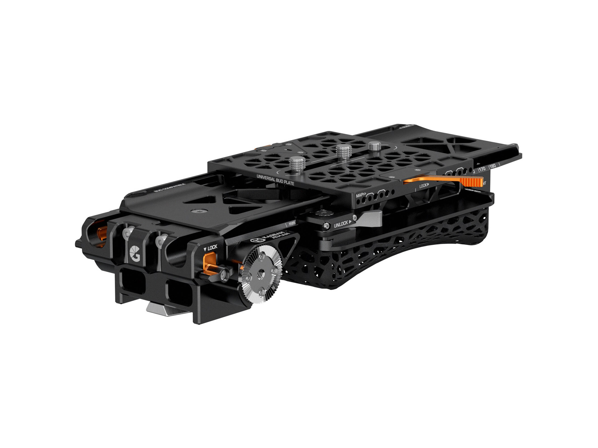Bright Tangerine KASBAH Atman Universal Shoulder Rig Kit (Wide, 2-Axis BUD VCT-14)
