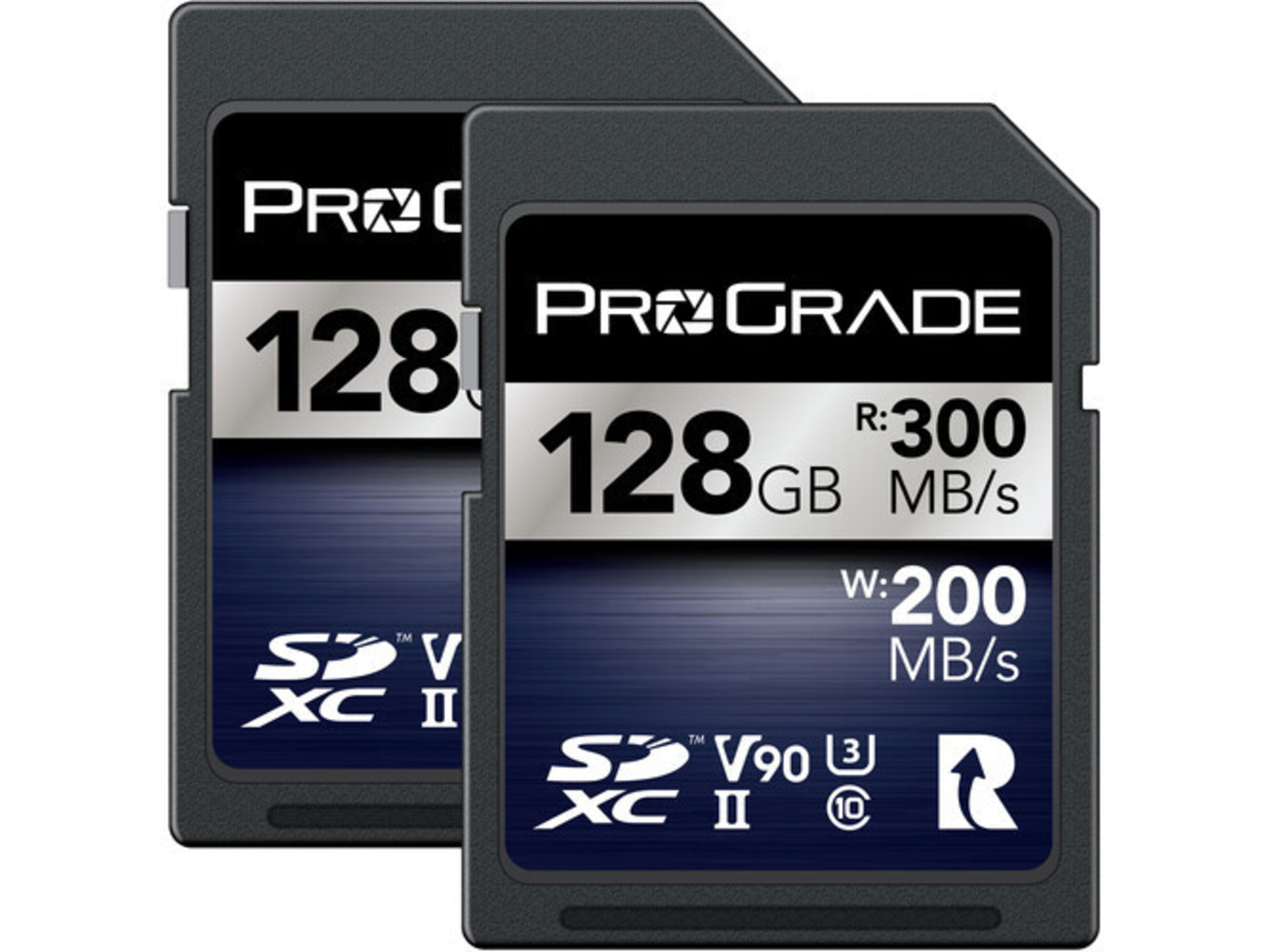 ProGrade Digital 128GB UHS-II V90 SDXC Iridium Memory Card (2 Pack)