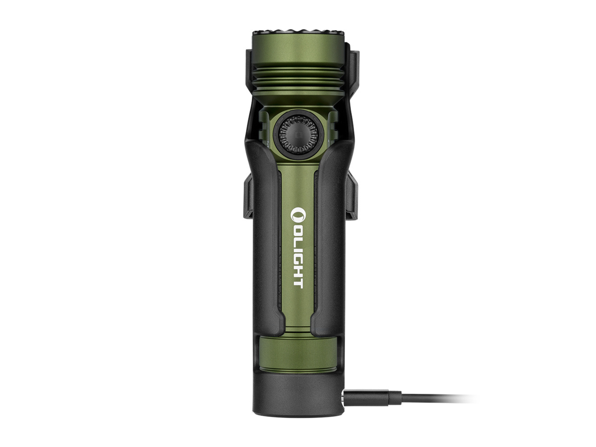 Olight Seeker 4 Pro Rechargeable LED Flashlight (Cool White LED, Green)