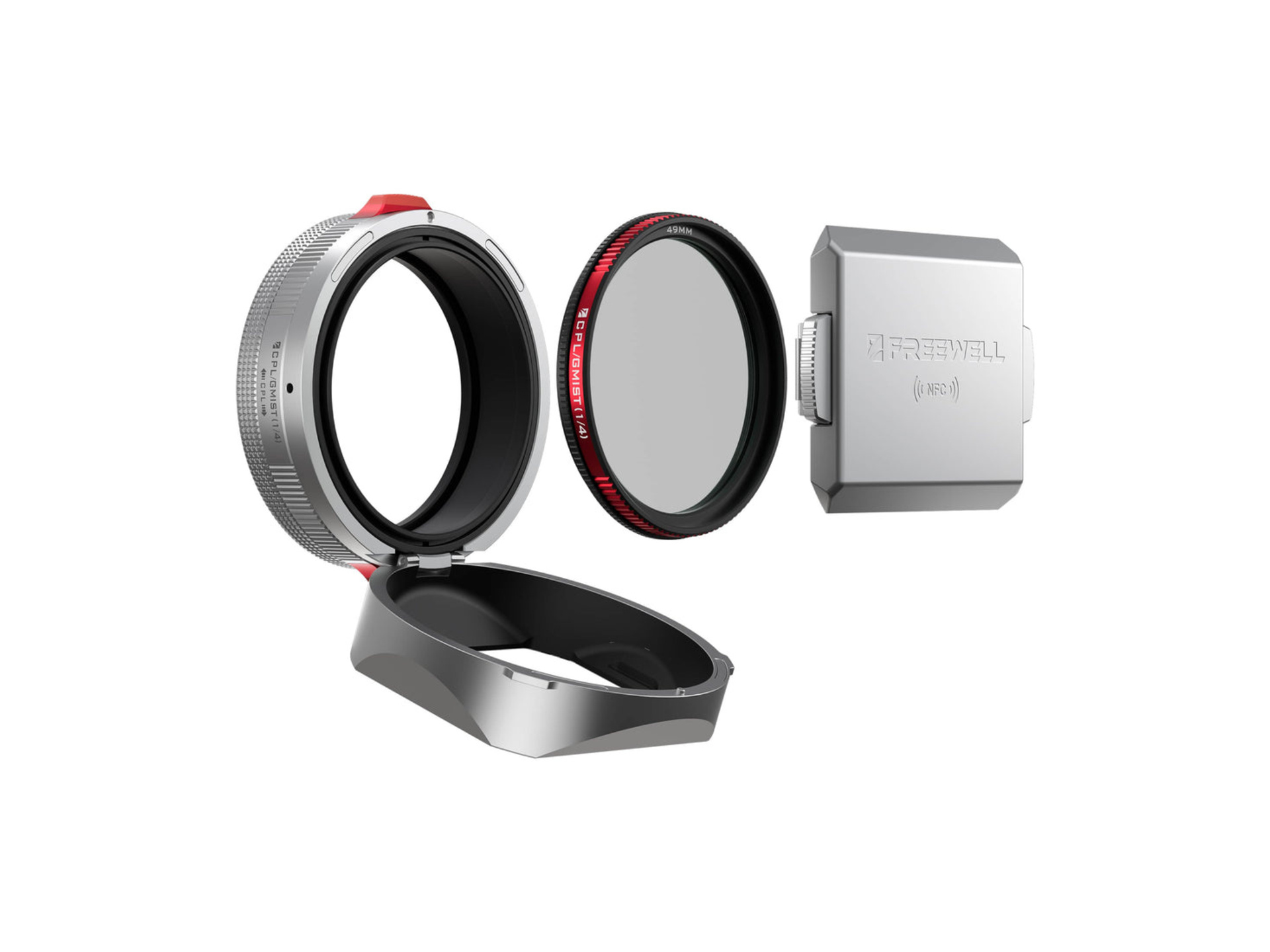 Freewell Real Lens Hood for Fuji X100 Series (Silver)