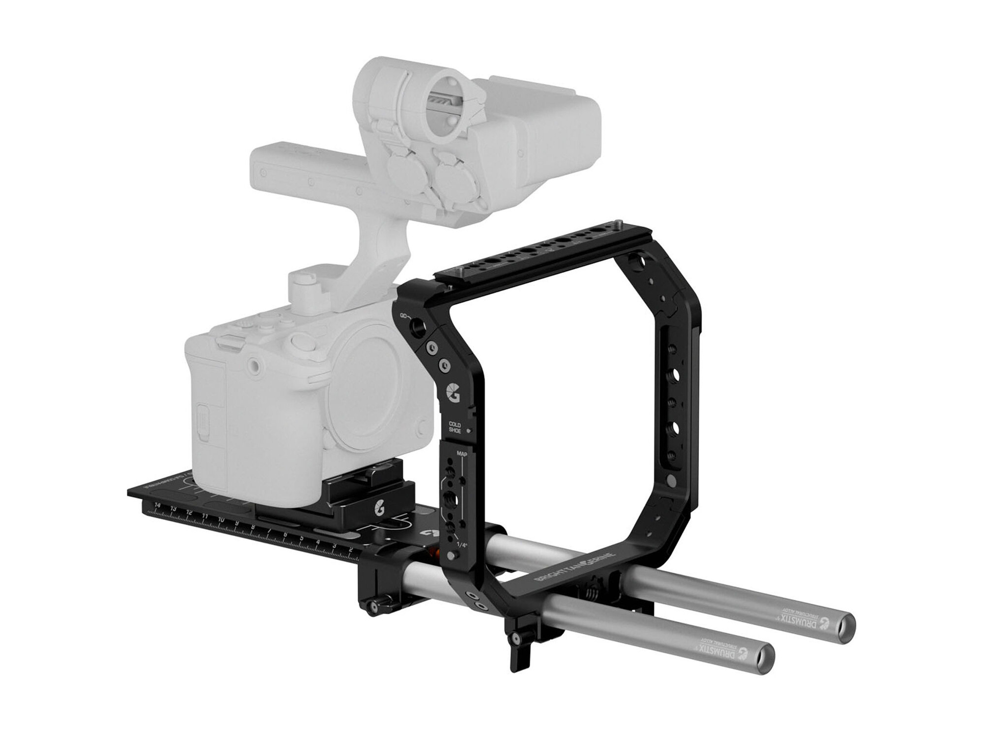 Bright Tangerine Halo Universal Base Kit for Small Cameras