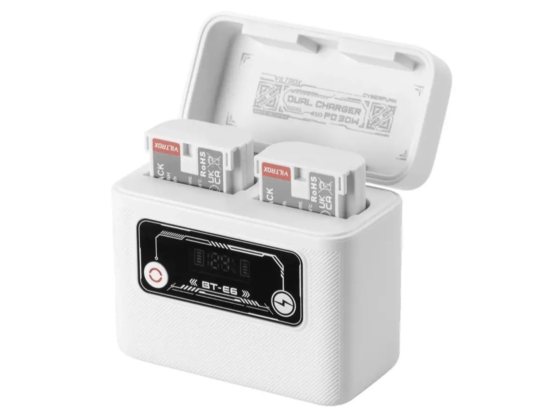 Viltrox BT-E6 Camera Battery Charging Case Power Bank for Canon LP-E6