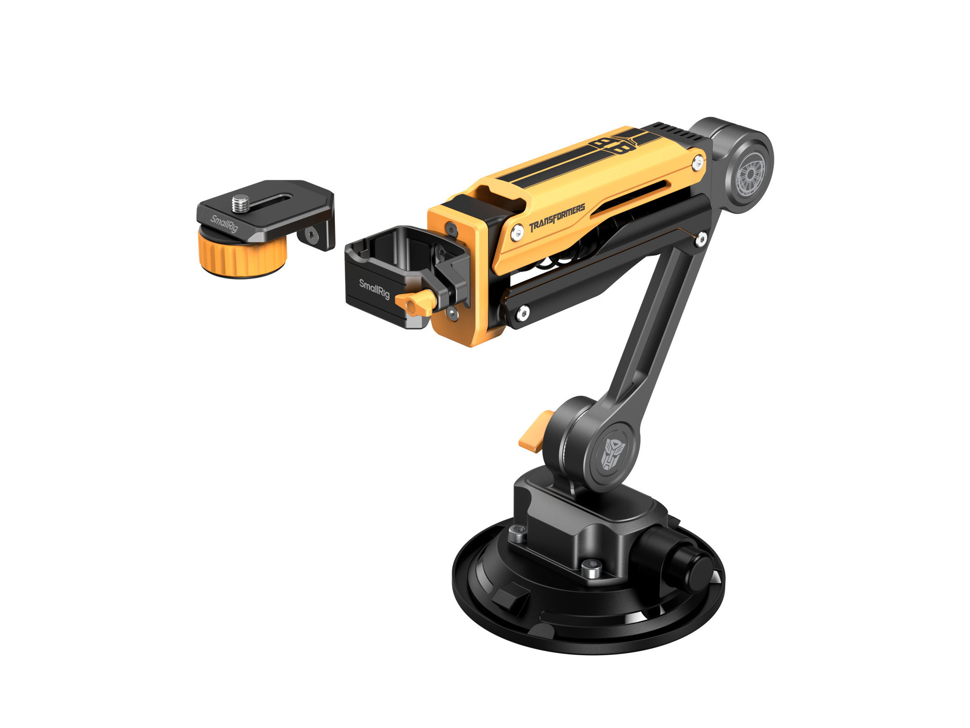 SmallRig 5528 mini Shock Absorber Arm for DJI Osmo Pocket 3 / GoPro HERO13 / Insta360 X4 (BumbleBee Edition)