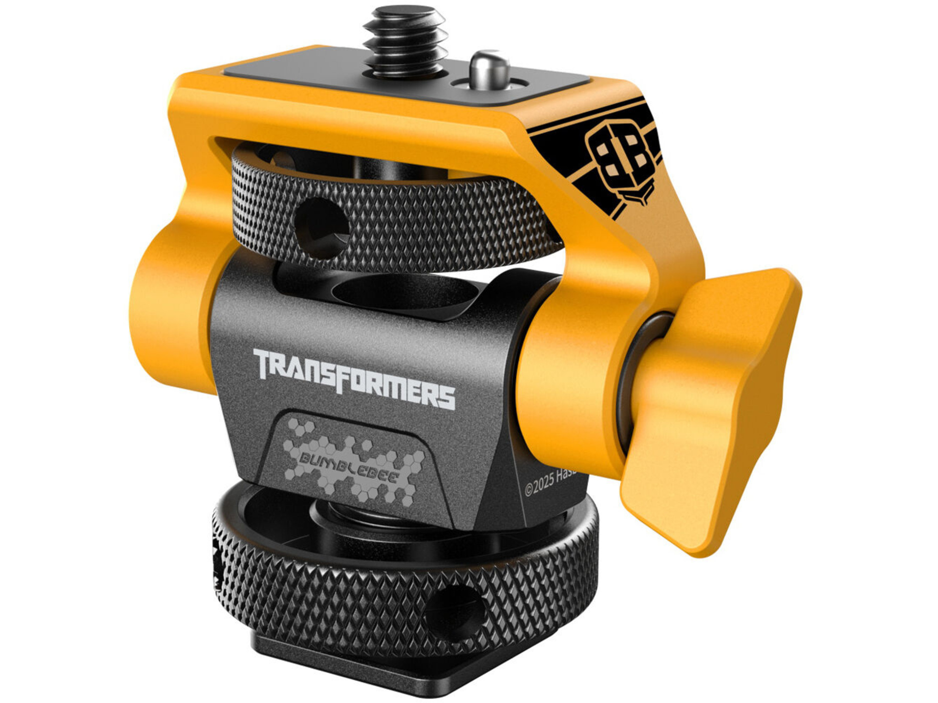 SmallRig 5519 Swivel and Tilt Adjustable Monitor Mount with Cold Shoe (Bumblebee Edition)