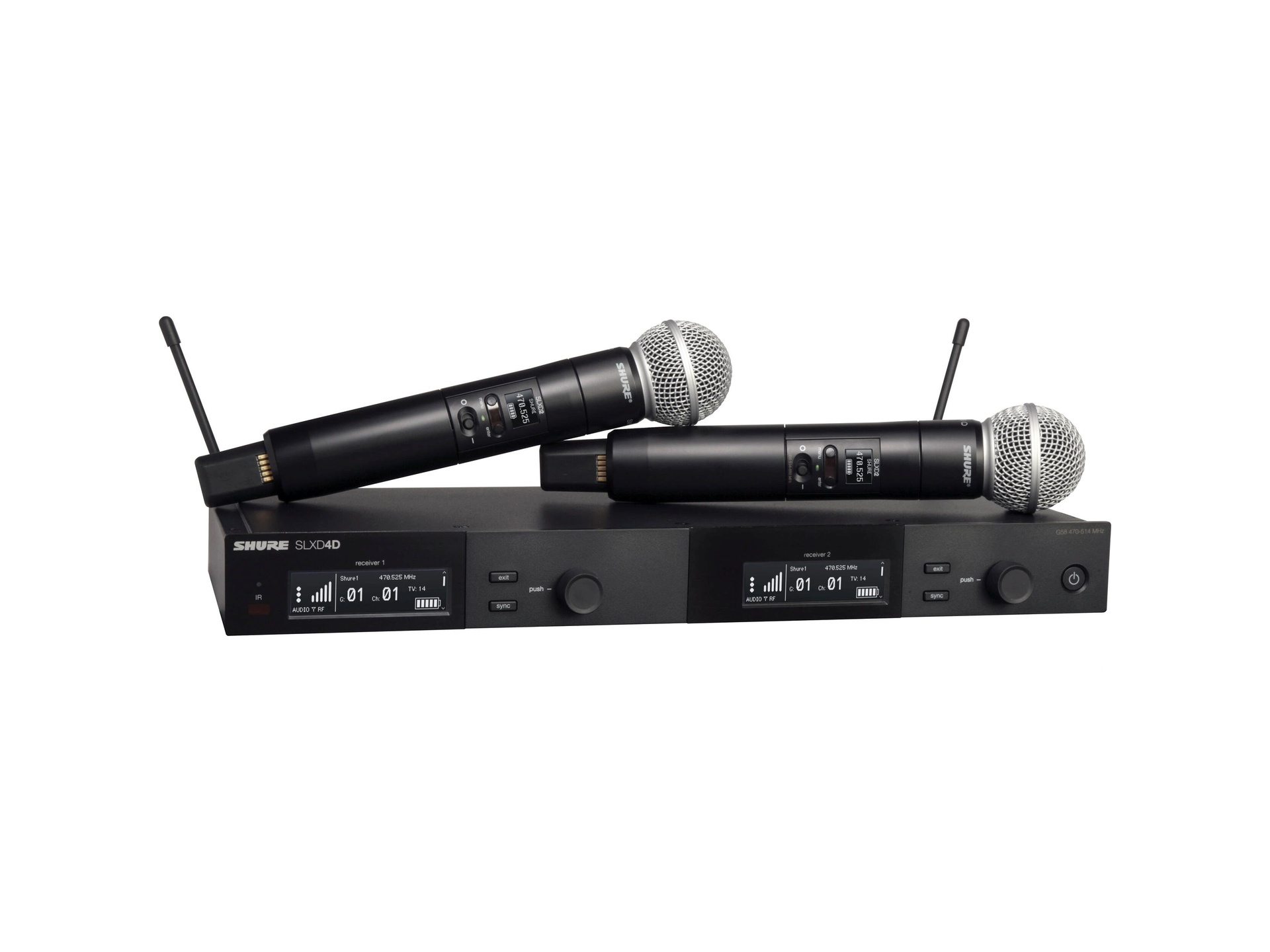 Shure SLXD24D/SM58 Dual Wireless System With 2 Handheld Transmitters (H57)