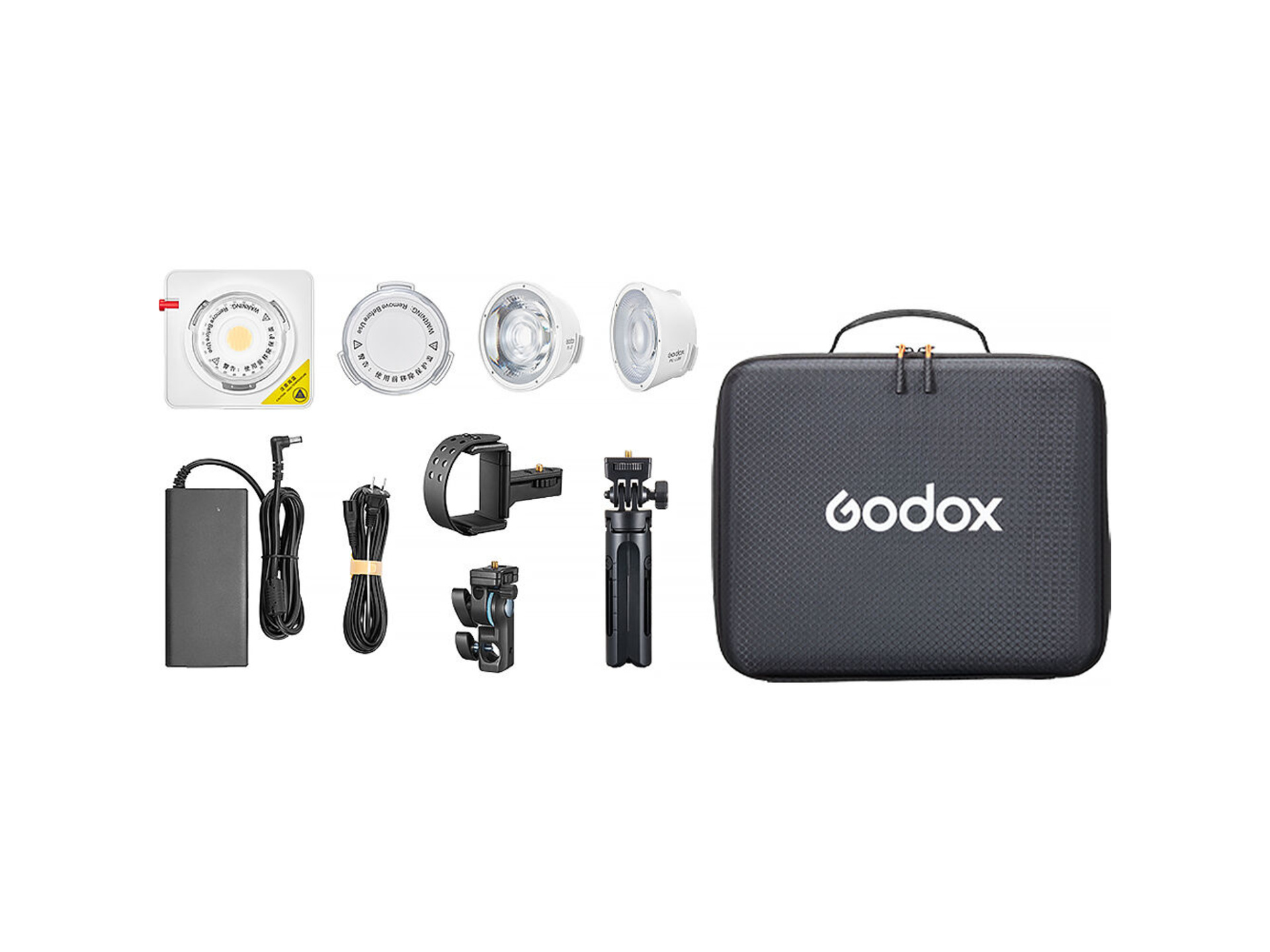 Godox ML100R RGB Portable LED Light Kit (36 degree Lens & Power Bank Holder)