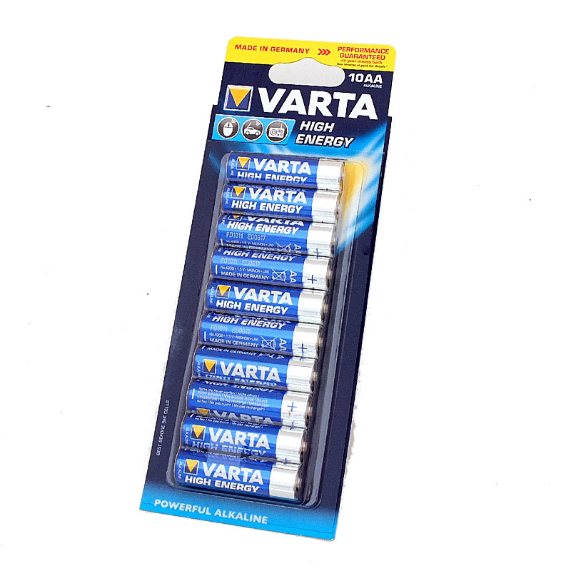 Varta Alkaline Longlife AA Battery - (10 Pack)