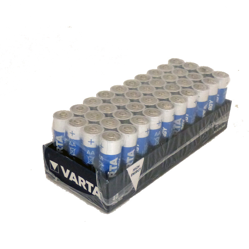 Varta Alkaline High Energy AA Battery - (40 Pack)