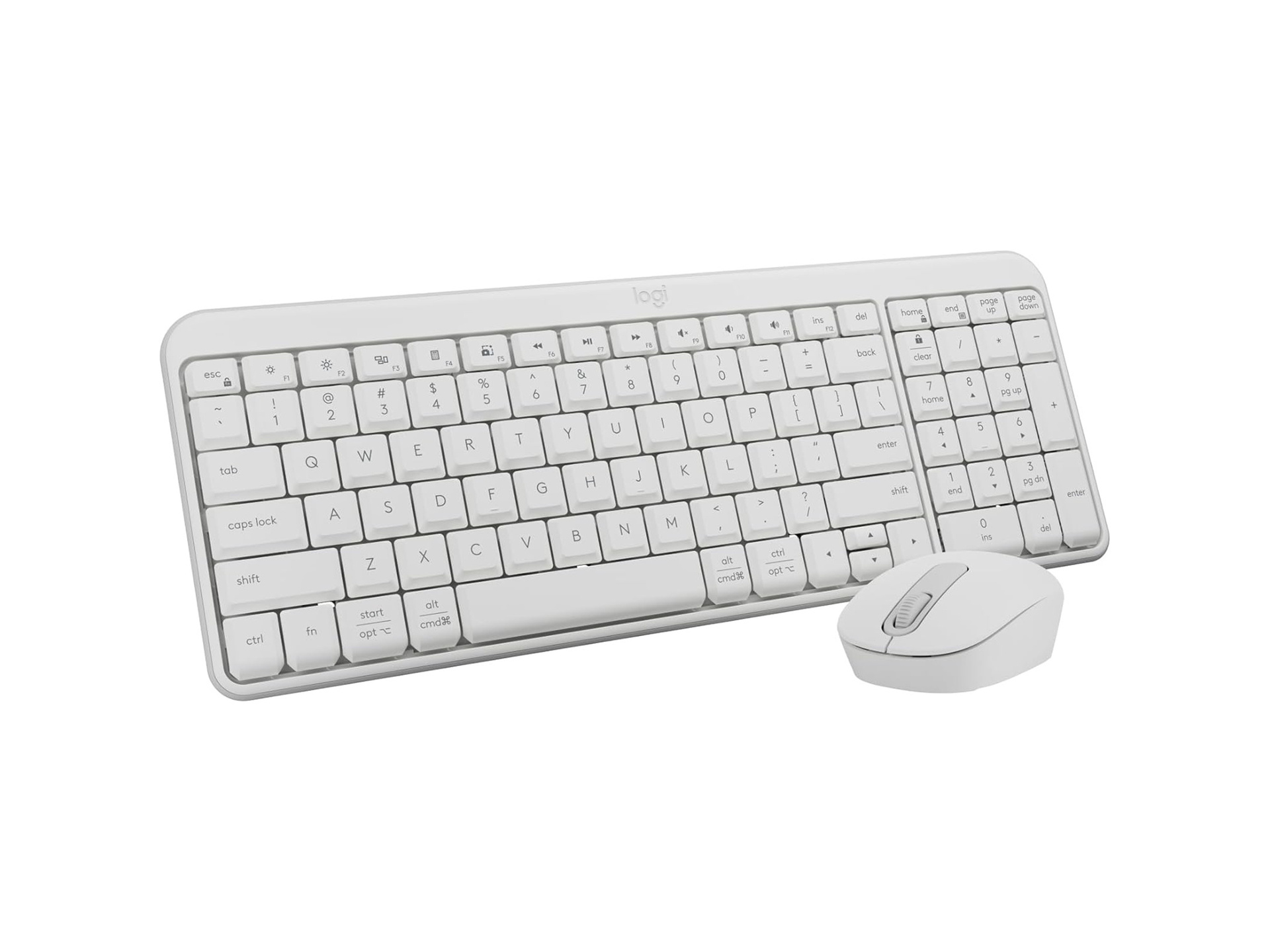 Logitech MK250 Bluetooth Wireless Keyboard and Mouse (Off White)