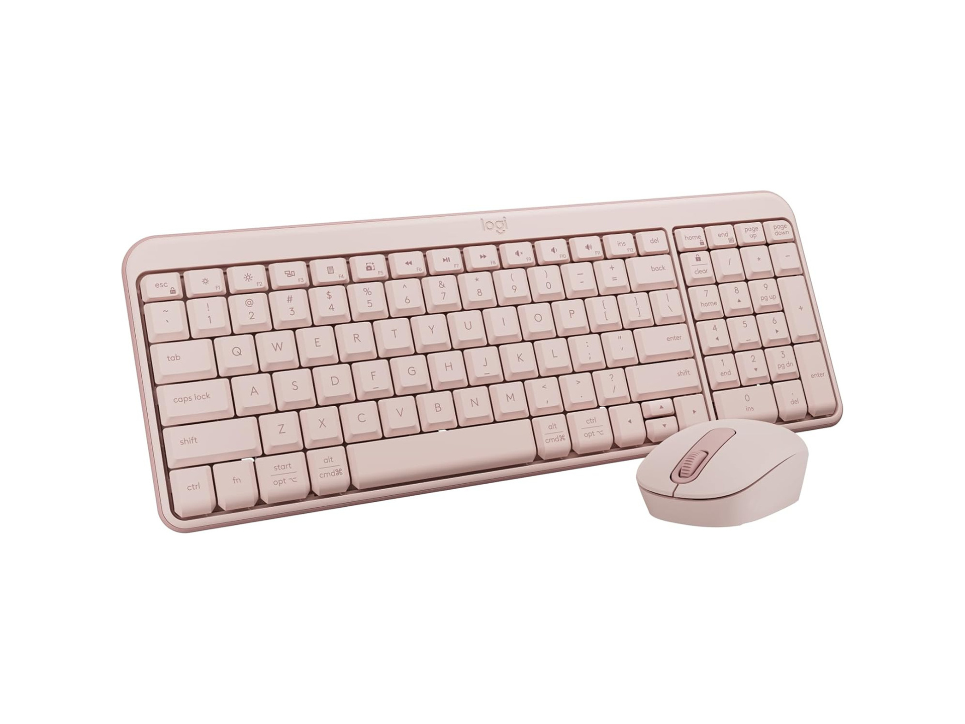 Logitech MK250 Bluetooth Wireless Keyboard and Mouse (Rose)
